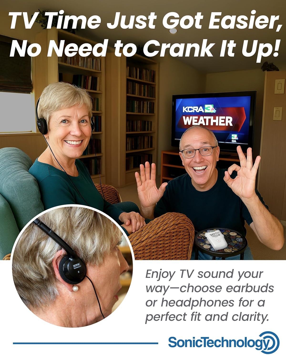 personal sound amplifier superear 3 4 x 2 x 3 inch