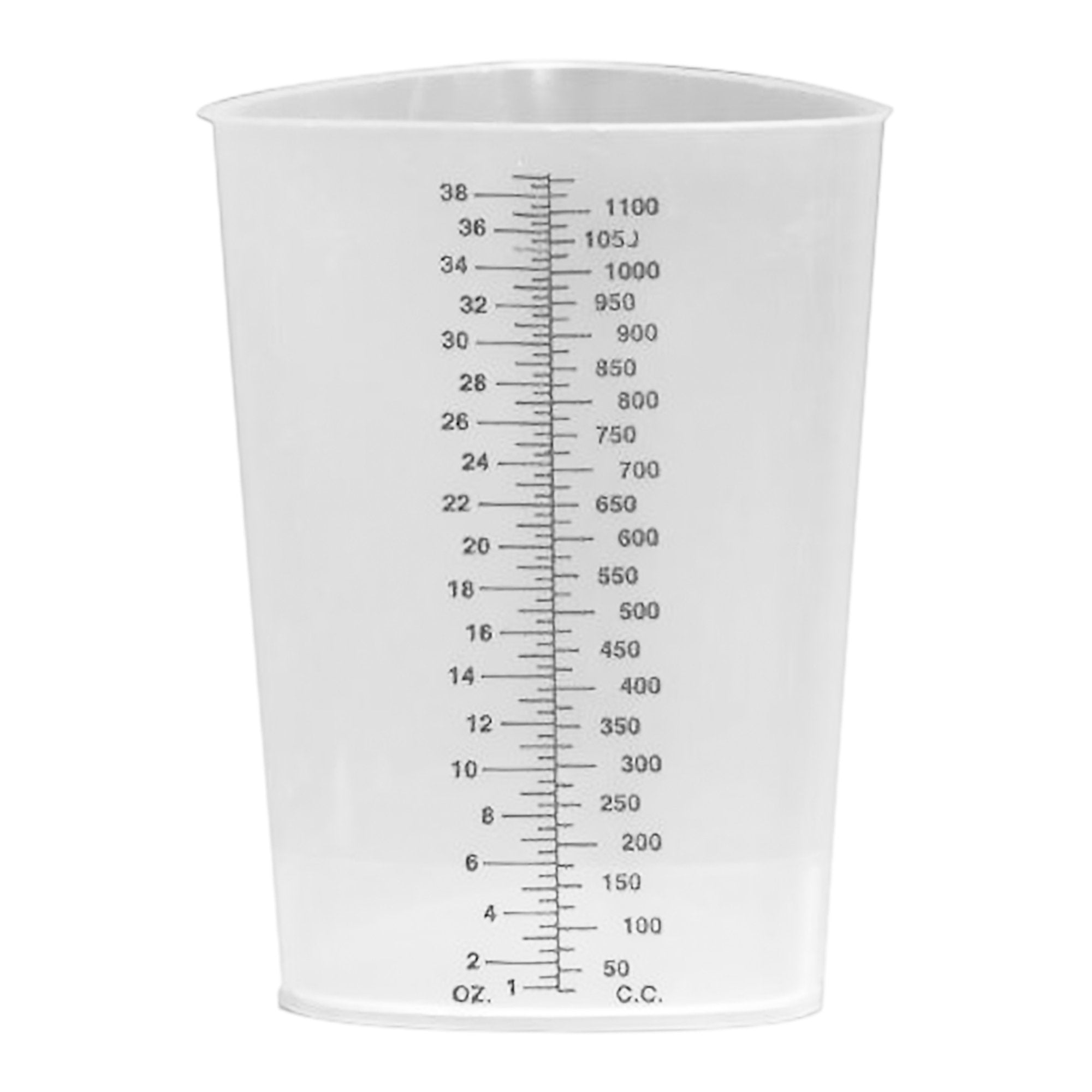 Graduated Beaker Plasti Grad Triangular Polypropylene 1,200 mL