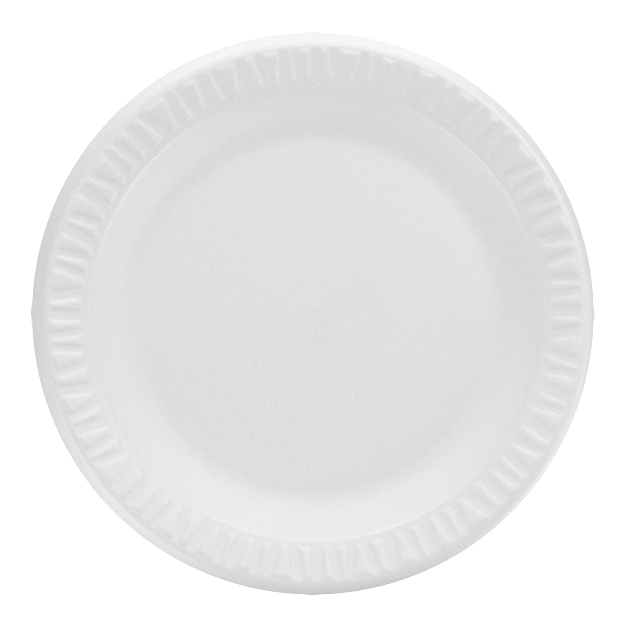 Plate Dart Concorde White Single Use Nonlaminated Foam 9 Inch Diameter