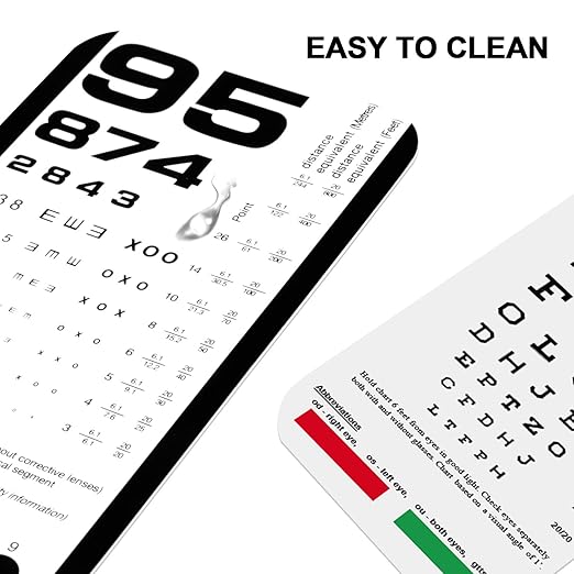 pocket eye test chart