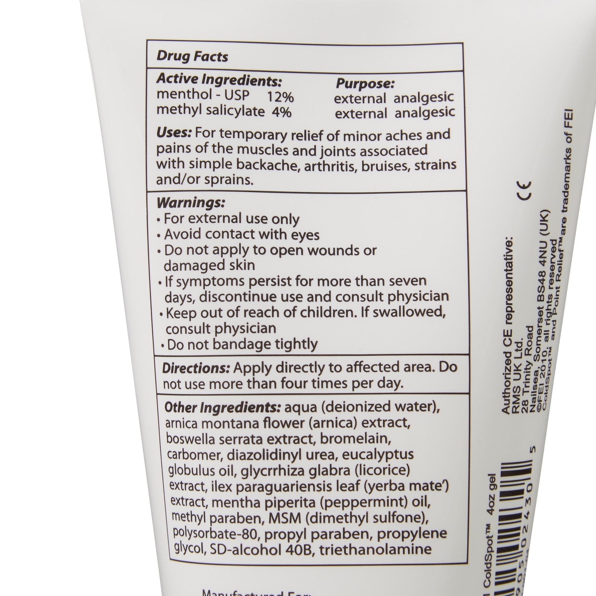 point relief coldspot topical pain relief point relief coldspot topical pain relief mk800238ea