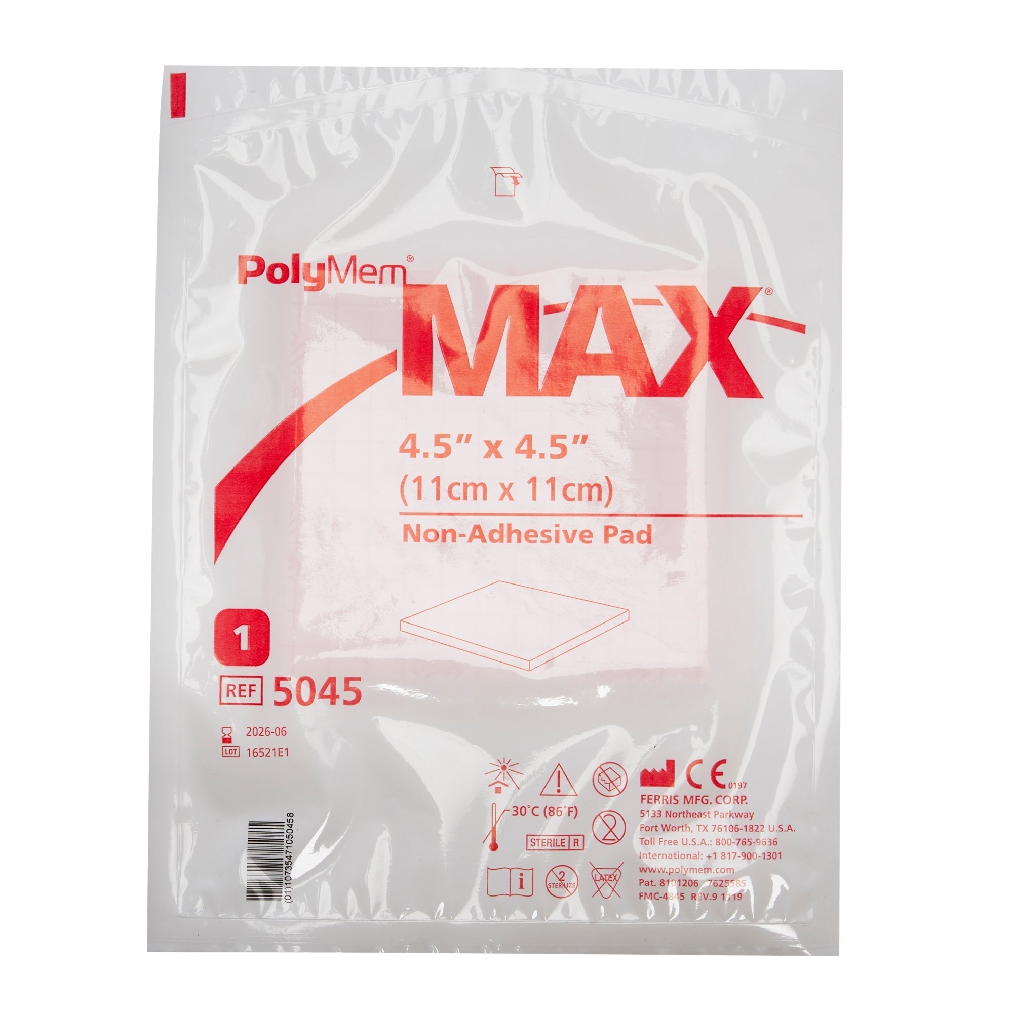 polymem max nonadhesive without border foam dressing 4 x 4 inch polymem max foam dressing mk481320bx