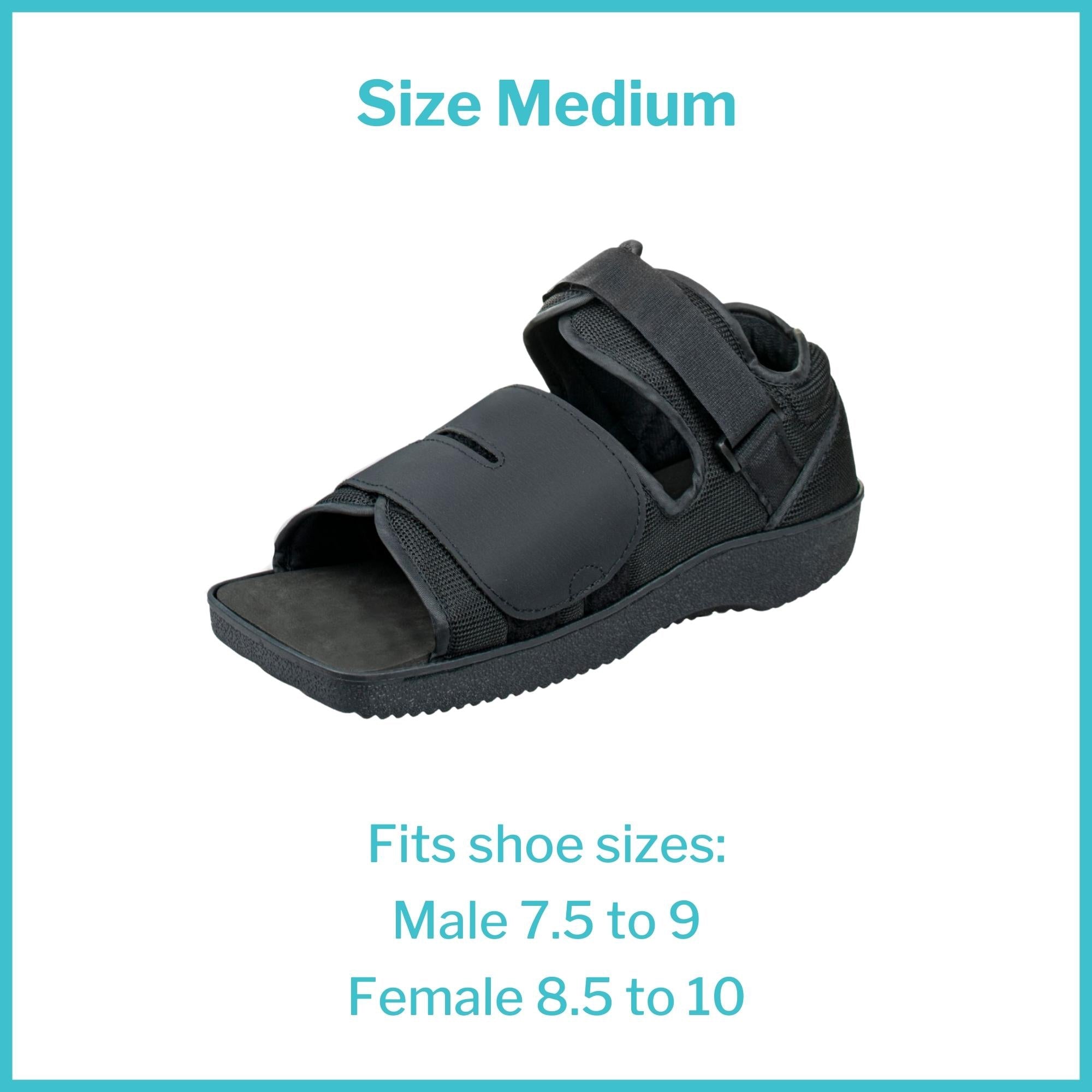 post op shoe mckesson medium unisex black packaging type each