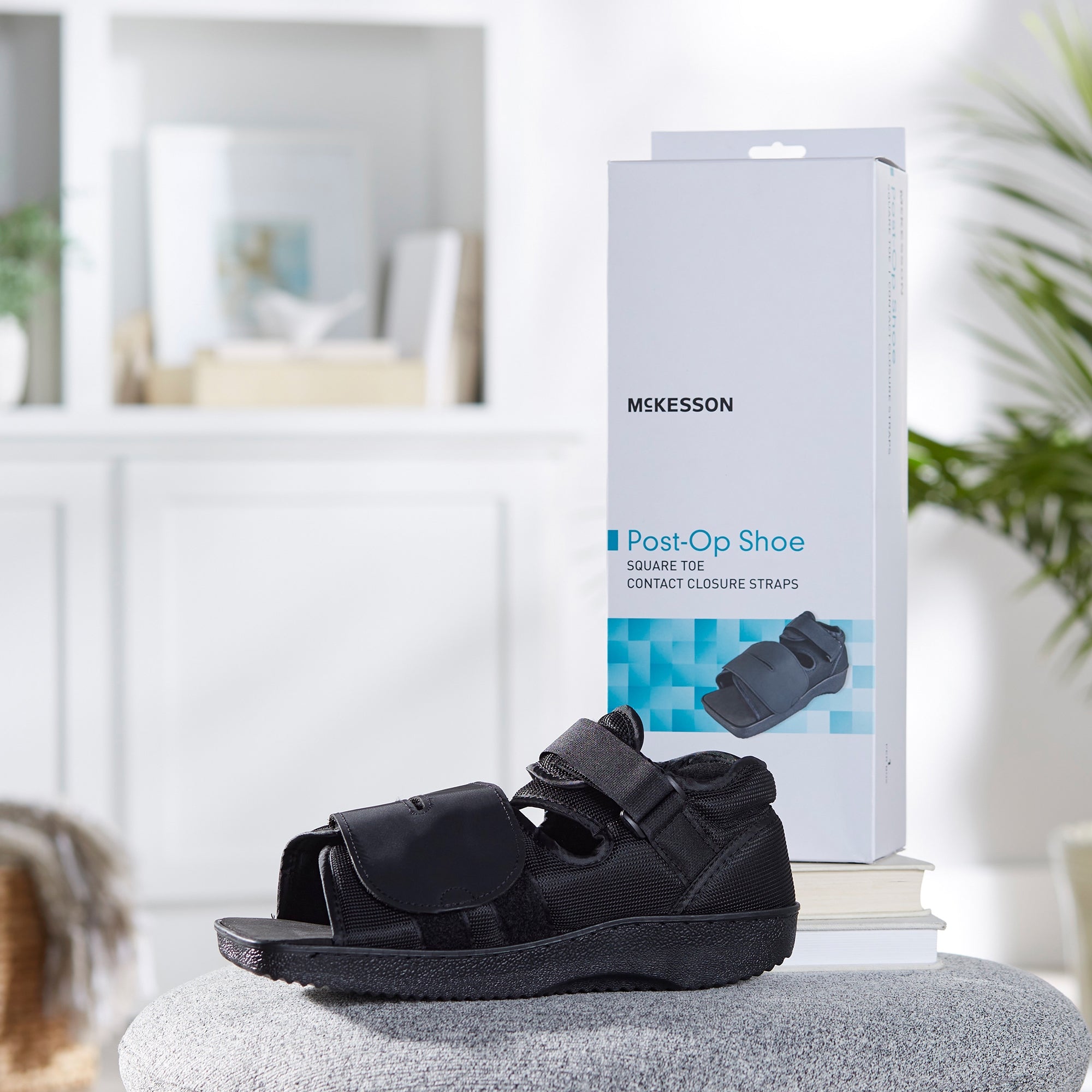 post op shoe mckesson medium unisex black packaging type each