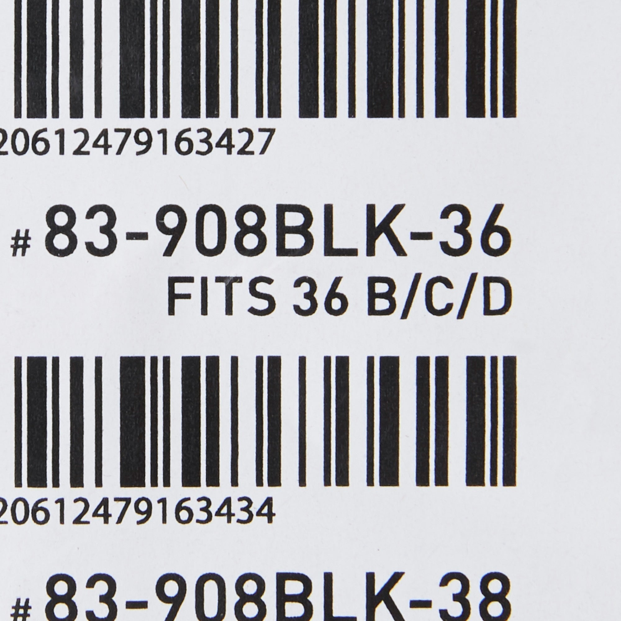 post surgical bra mckesson black 36 inch packaging type each