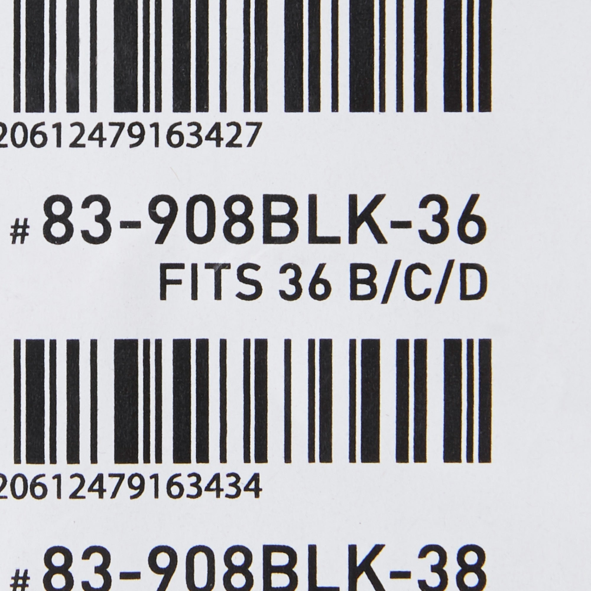 post surgical bra mckesson black 36 inch packaging type each