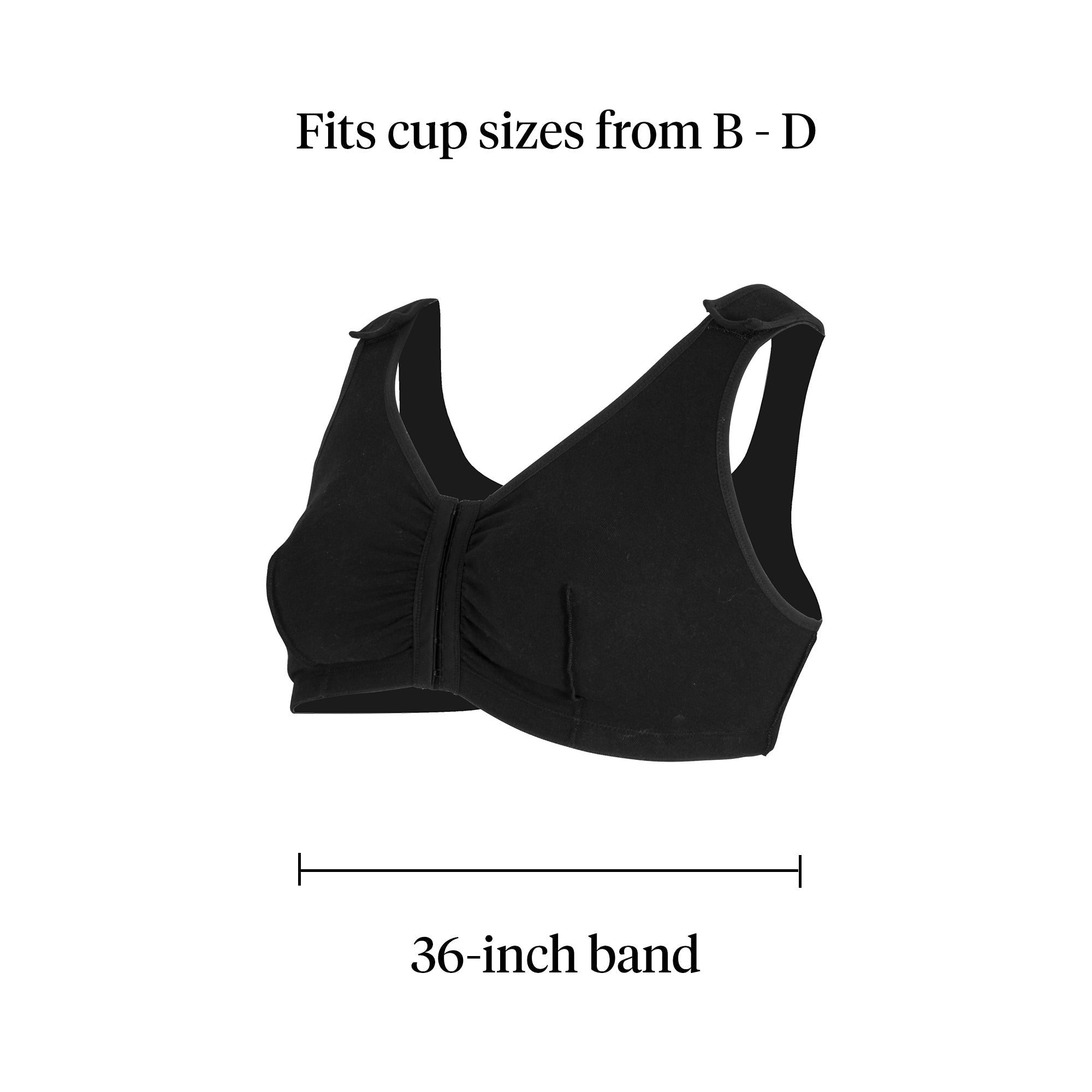 post surgical bra mckesson black 36 inch packaging type each