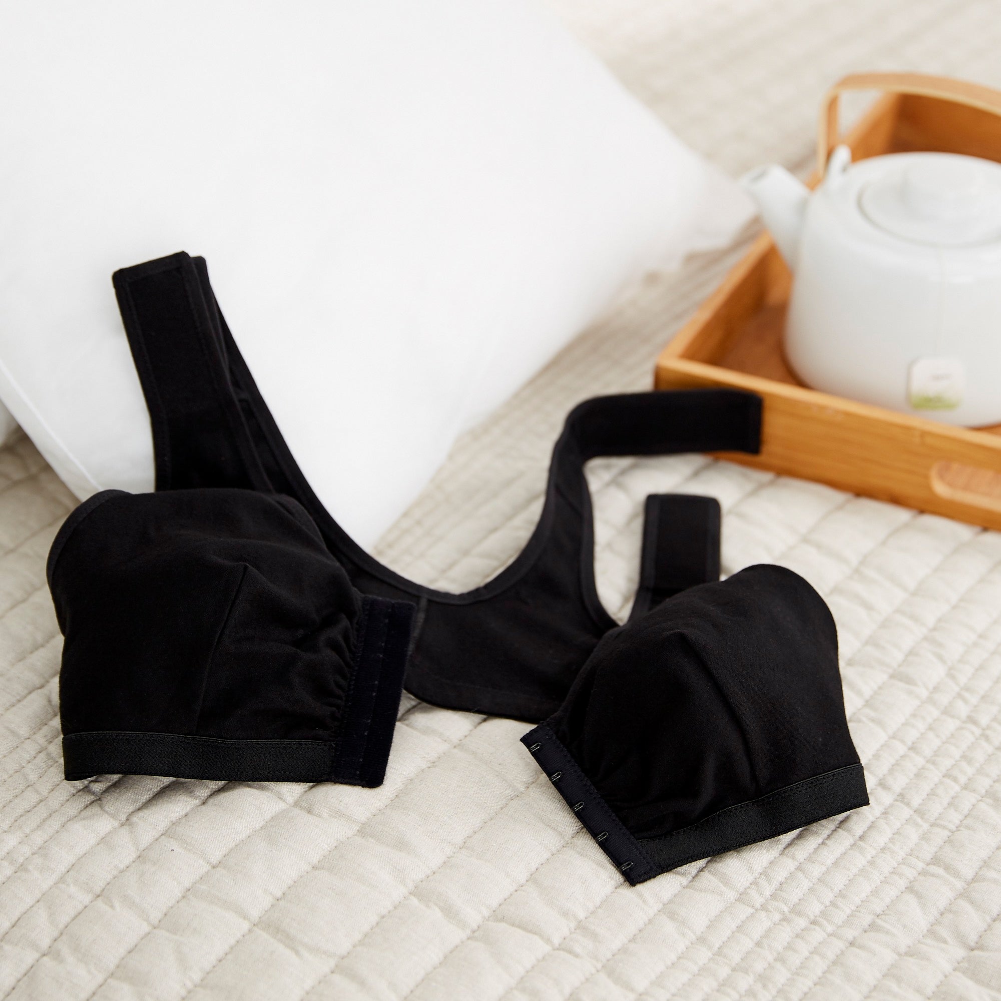 post surgical bra mckesson black 36 inch packaging type each