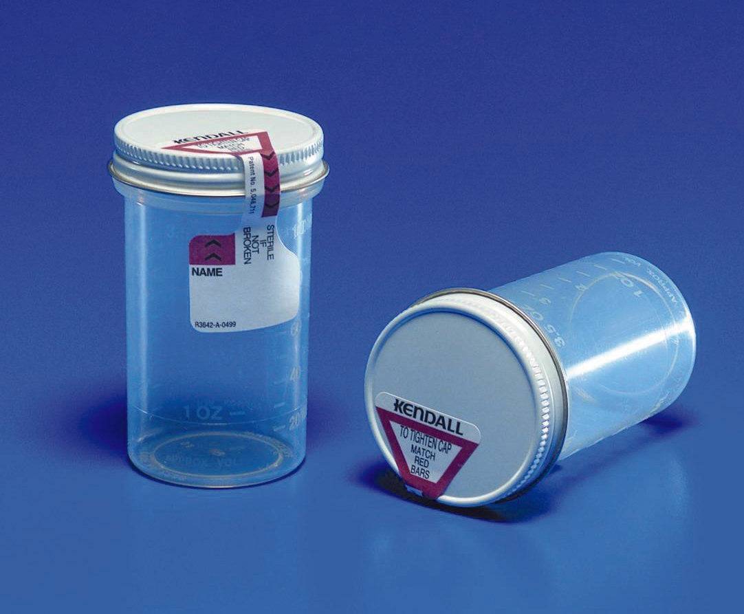 Specimen Container Precision 2 1/2 X 2 3/4 Inch 120 mL (4 oz.) Screw Cap Unprinted Sterile