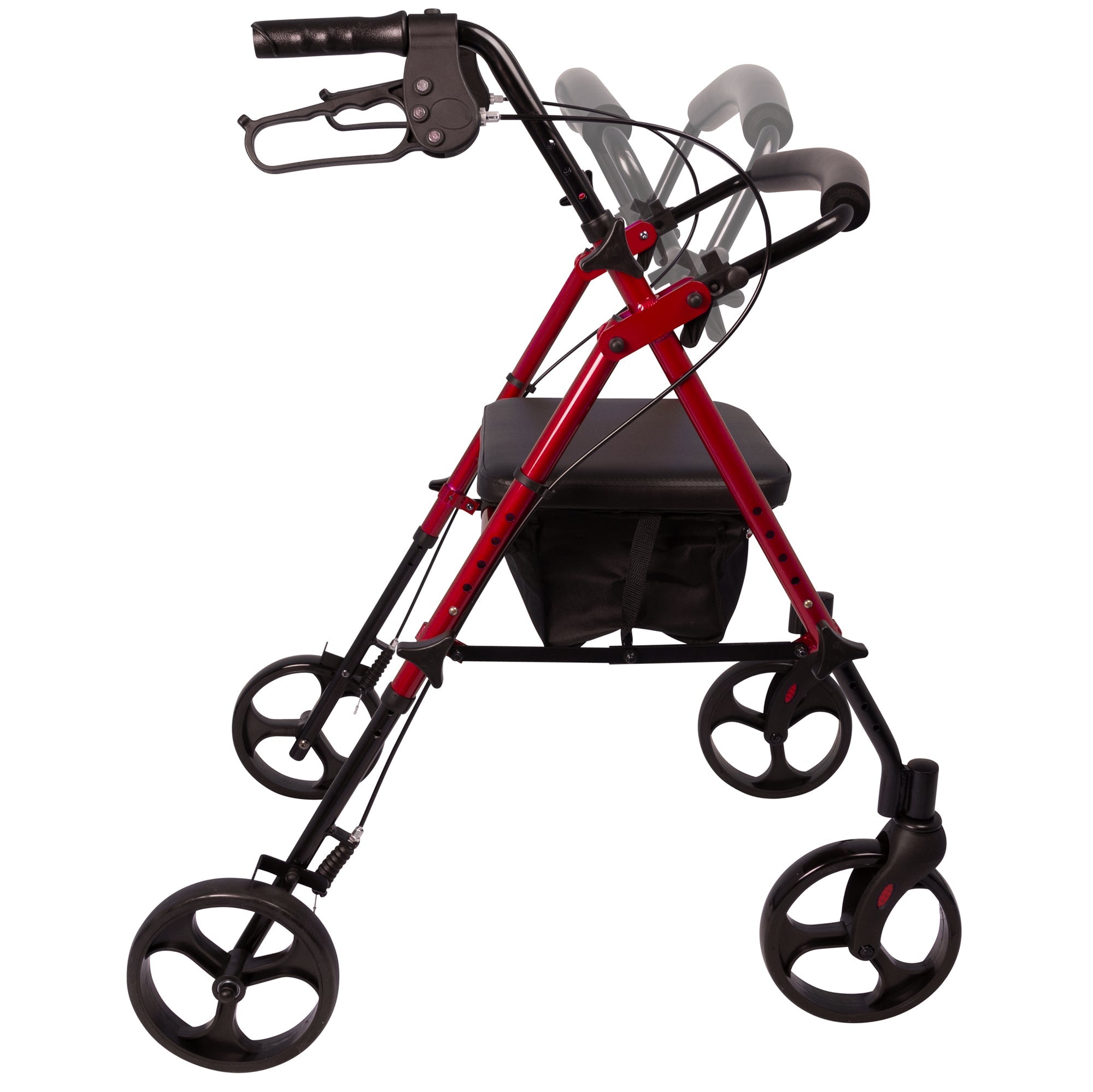 probasics aluminum height adjustable rollator