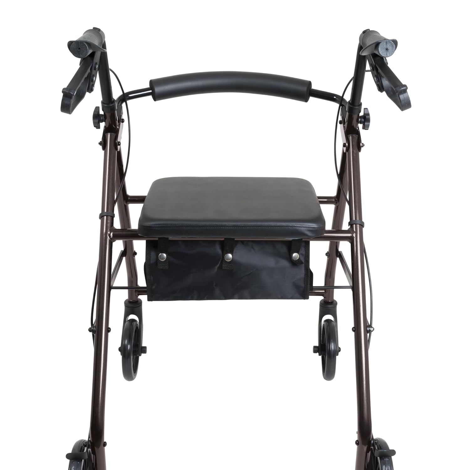 probasics aluminum rollator with 6 inch wheels black