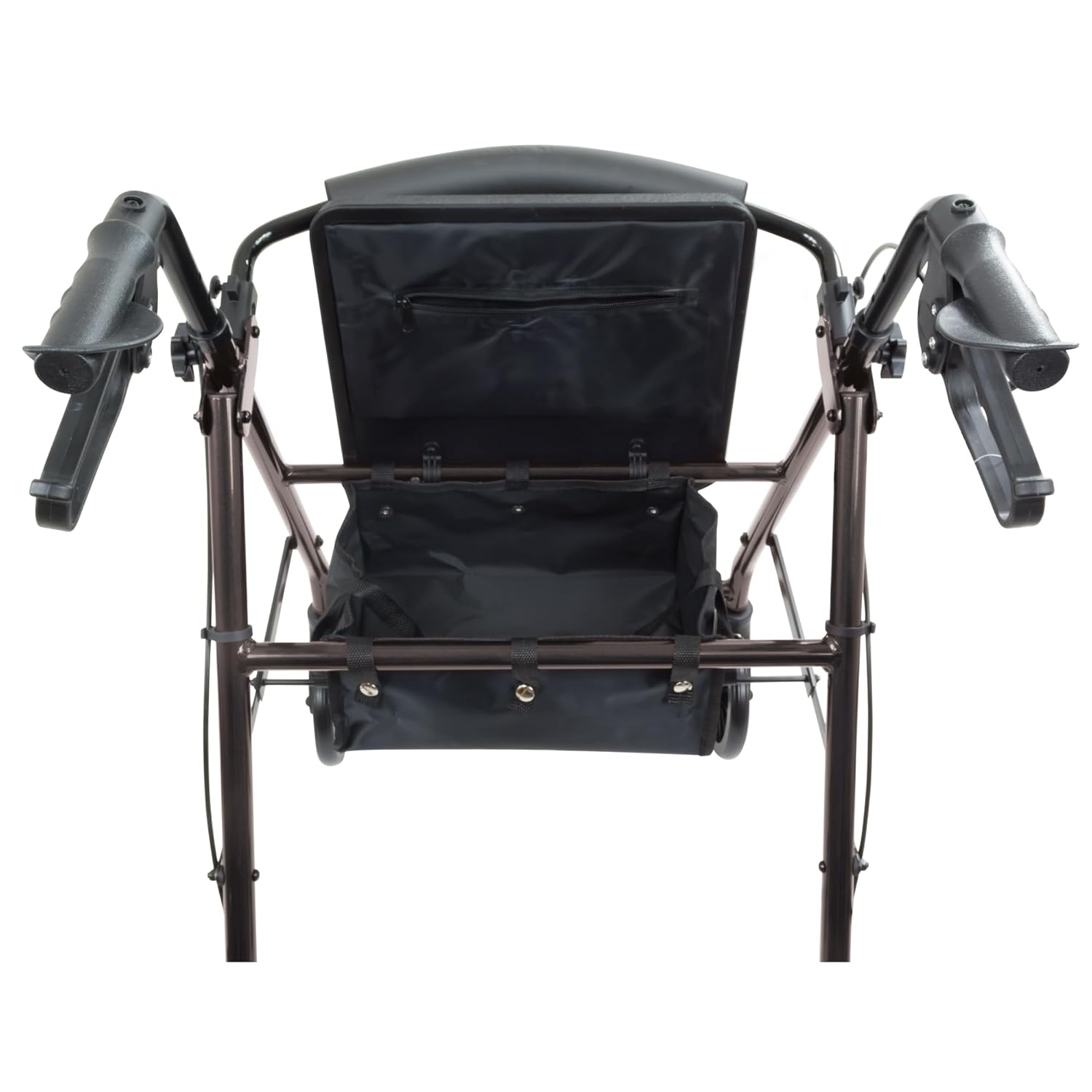 probasics aluminum rollator with 6 inch wheels black