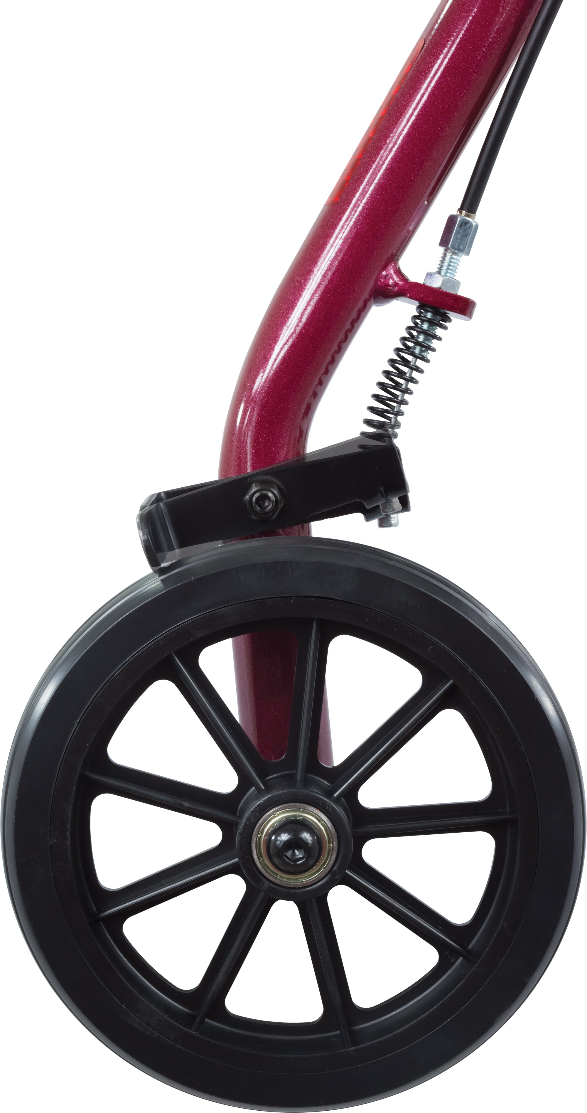 probasics aluminum rollator with 6 inch wheels burgundy