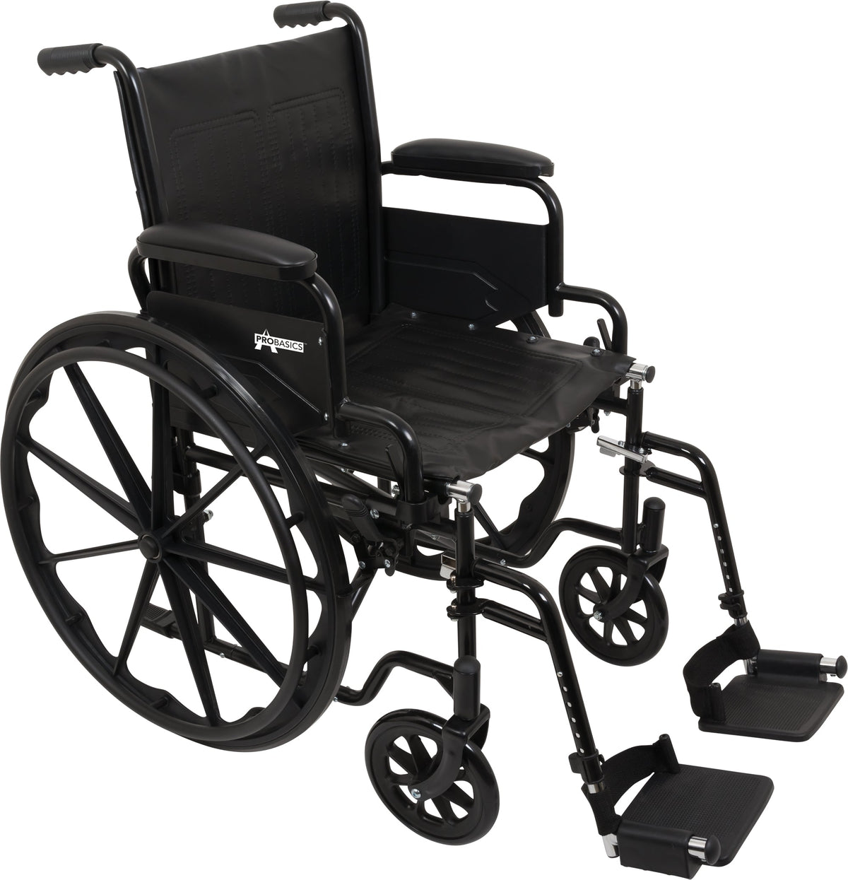 ProBasics K1 wheelchair, 18x16 seat, elevating legrest — product photo 2