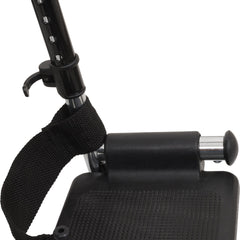 Probasics K1 Wheelchair with Flip-back padded upholstered armrests and Elevating Leg rest,Swing-Away Footrests ,8" x 1" Front 24" Back Wheels ,250 lbs Weight Capacity ,18x16inch ,WC11816DS