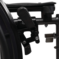 Probasics K3 Lightweight Wheelchair with flip-back height adjustable arms and swing-away or elevating padded leg rests. ,Large 24" rear wheels Wheels ,300 lbs Weight Capacity ,16" x 16" ,WC31616DE