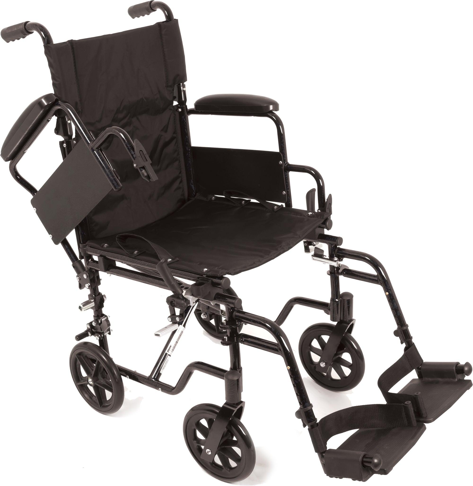 Probasics K4 Transformer Wheelchair with flip-back padded desk length arms and Elevating Leg Rests ,8-inch front ,24-inch rear Wheels ,250 lbs Weight Capacity ,18 X16 Inch ,WCT41816DS