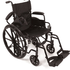 Probasics K4 Transformer Wheelchair with Flip-back padded arm rests and Swing-Away Footrests ,8" Front 24" Back Wheels ,20" x 16" ,WCT42016DS