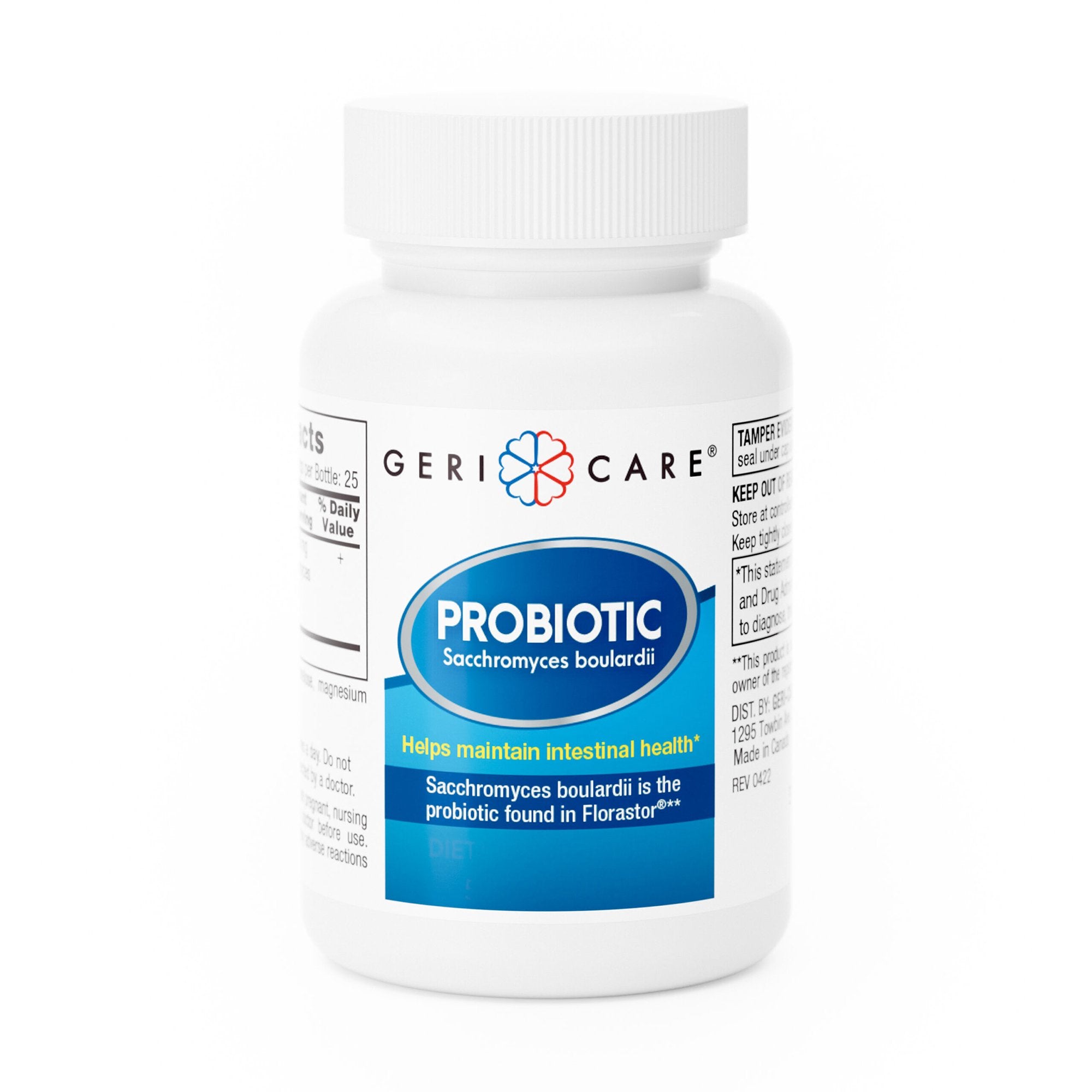 Probiotic Dietary Supplement Geri Care 50 per Bottle Capsule