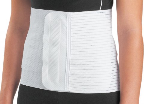 Abdominal Binder ProCare Small / Medium Hook and Loop Closure 20 to 42 Inch Waist Circumference 12 Inch Height Adult