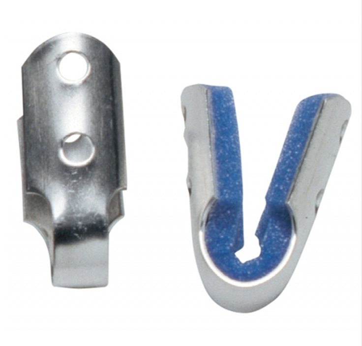 Finger Splint ProCare Medium Without Fastening Left or Right Hand Blue / Silver