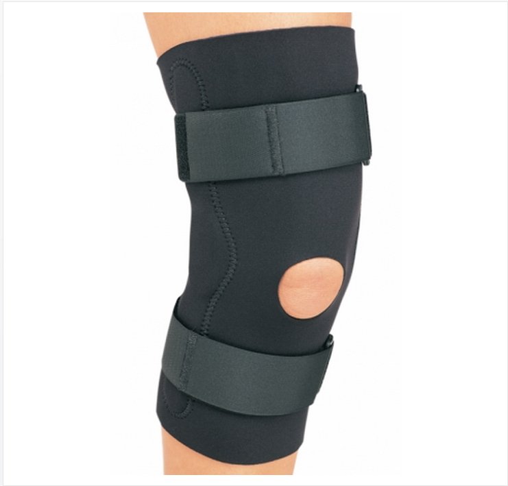 Knee Brace ProCare Large D Ring / Hook and Loop Strap Closure 20 1/2 Inch to 23 Inch Thigh Circumference Left or Right Knee