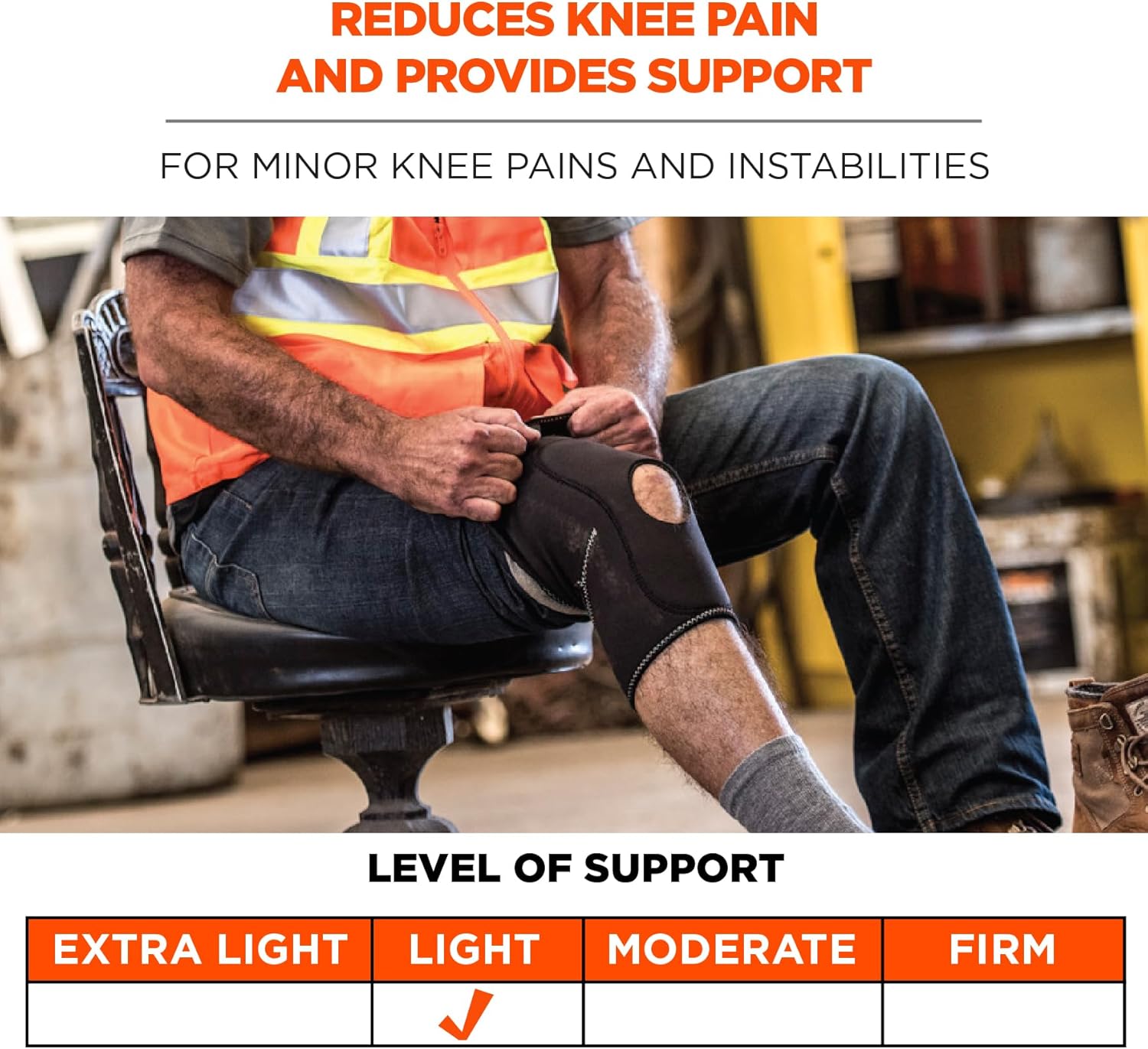 proflex open patella knee sleeve medium proflex knee support mk809683ea