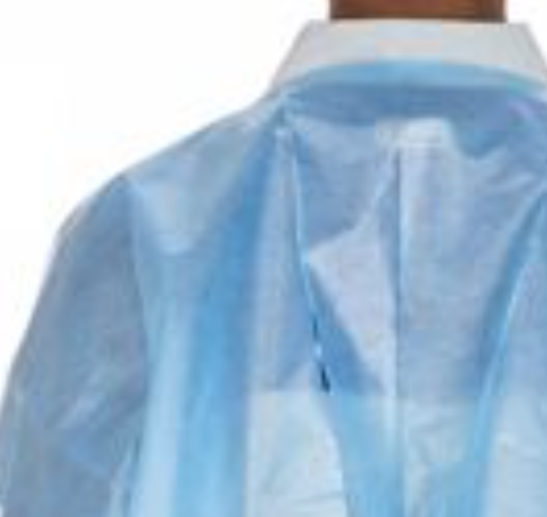 protective procedure gown one size fits most blue nonsterile aami level 4 disposable packaging type case