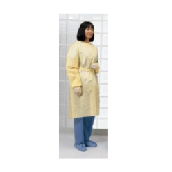 Protective Procedure Gown X Large Yellow NonSterile Not Rated Disposable