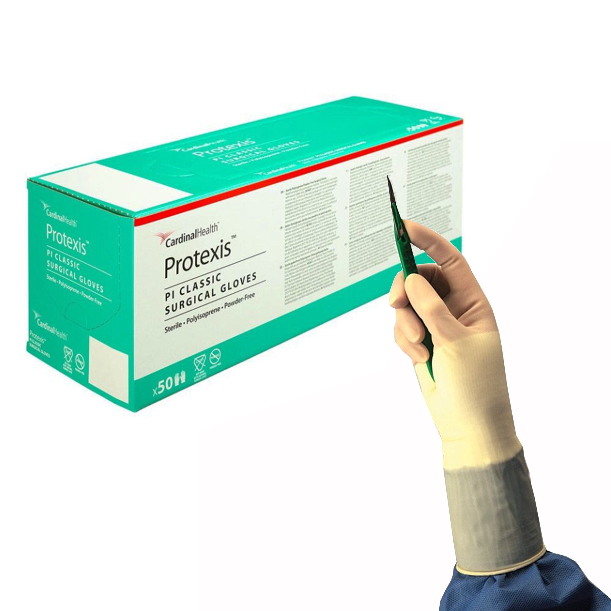 Surgical Glove Protexis PI Classic Size 6 Sterile Polyisoprene Standard Cuff Length Smooth Ivory Not Chemo Approved