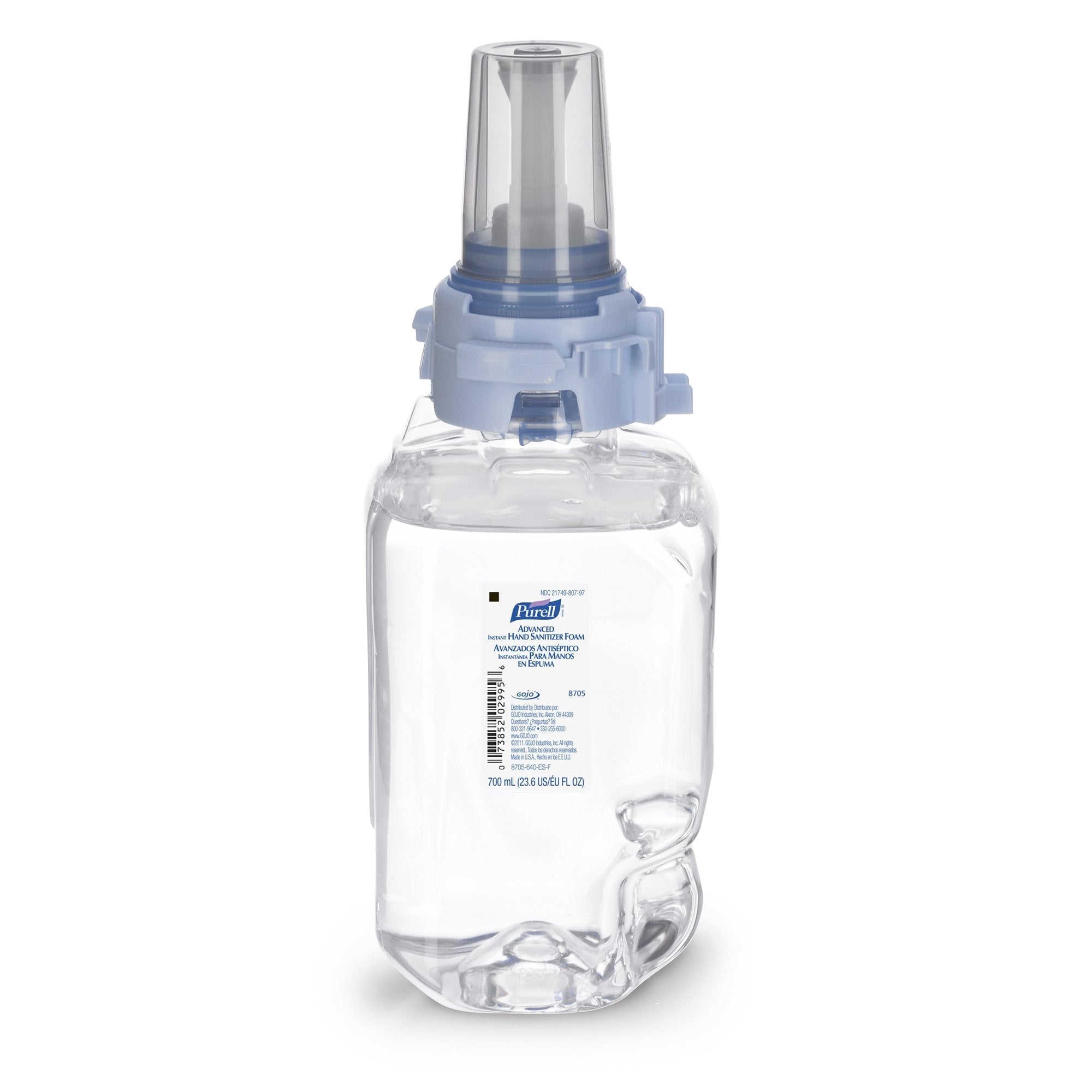 Hand Sanitizer Purell Advanced 700 mL Ethyl Alcohol Foaming Dispenser Refill Bottle