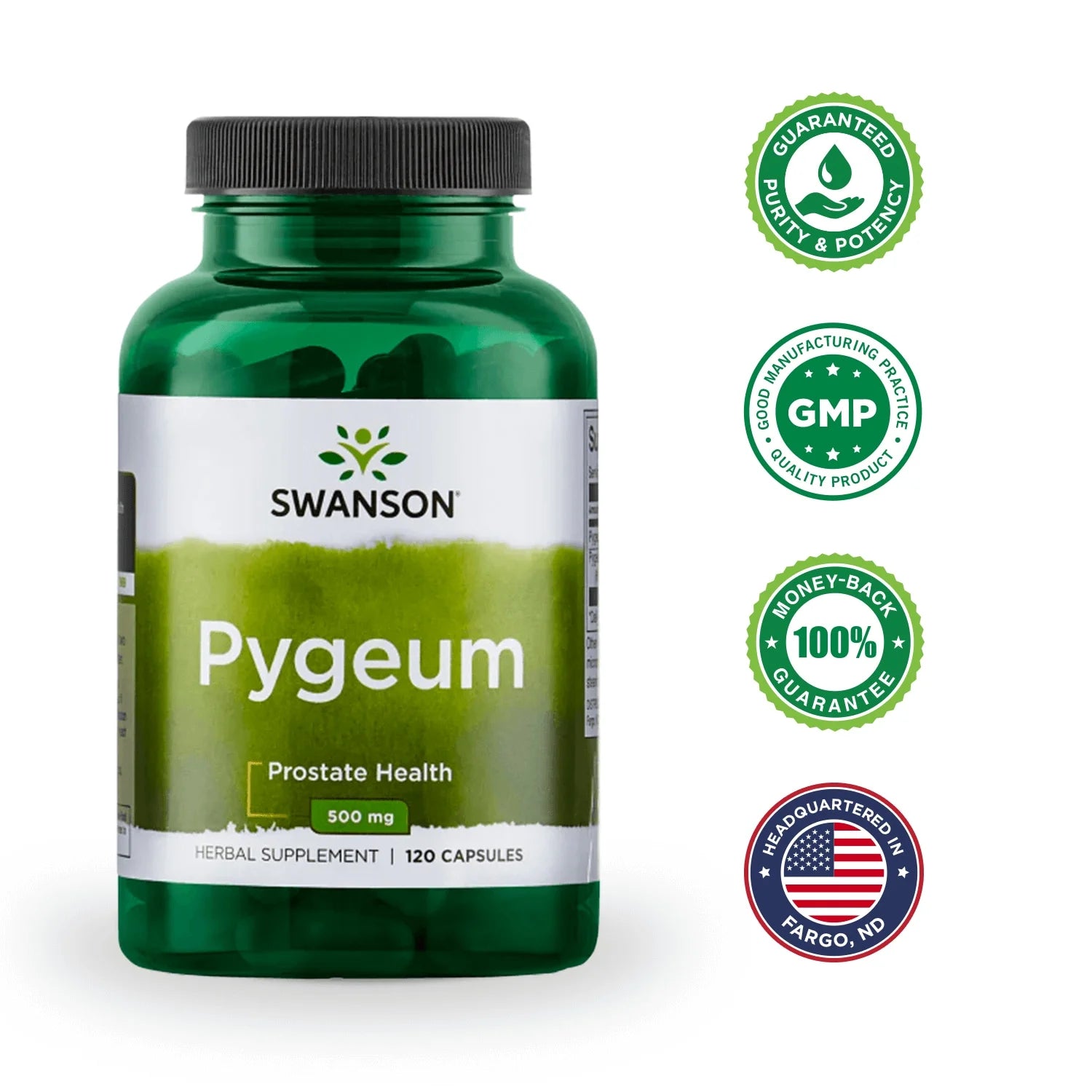 Pygeum Featuring Pygeum Bark and Extract 120 Caps 2 Pack
