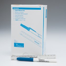Skin Marker with Ruler Cardinal Health Gentian Violet Ink Sterile Full Size Tapered Tip