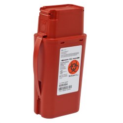 Pocket Shuttle Sharps Container SharpSafety Red Base 8-3/4 H X 2-1/2 D X 4-1/2 W Inch Vertical Entry 0.25 Gallon