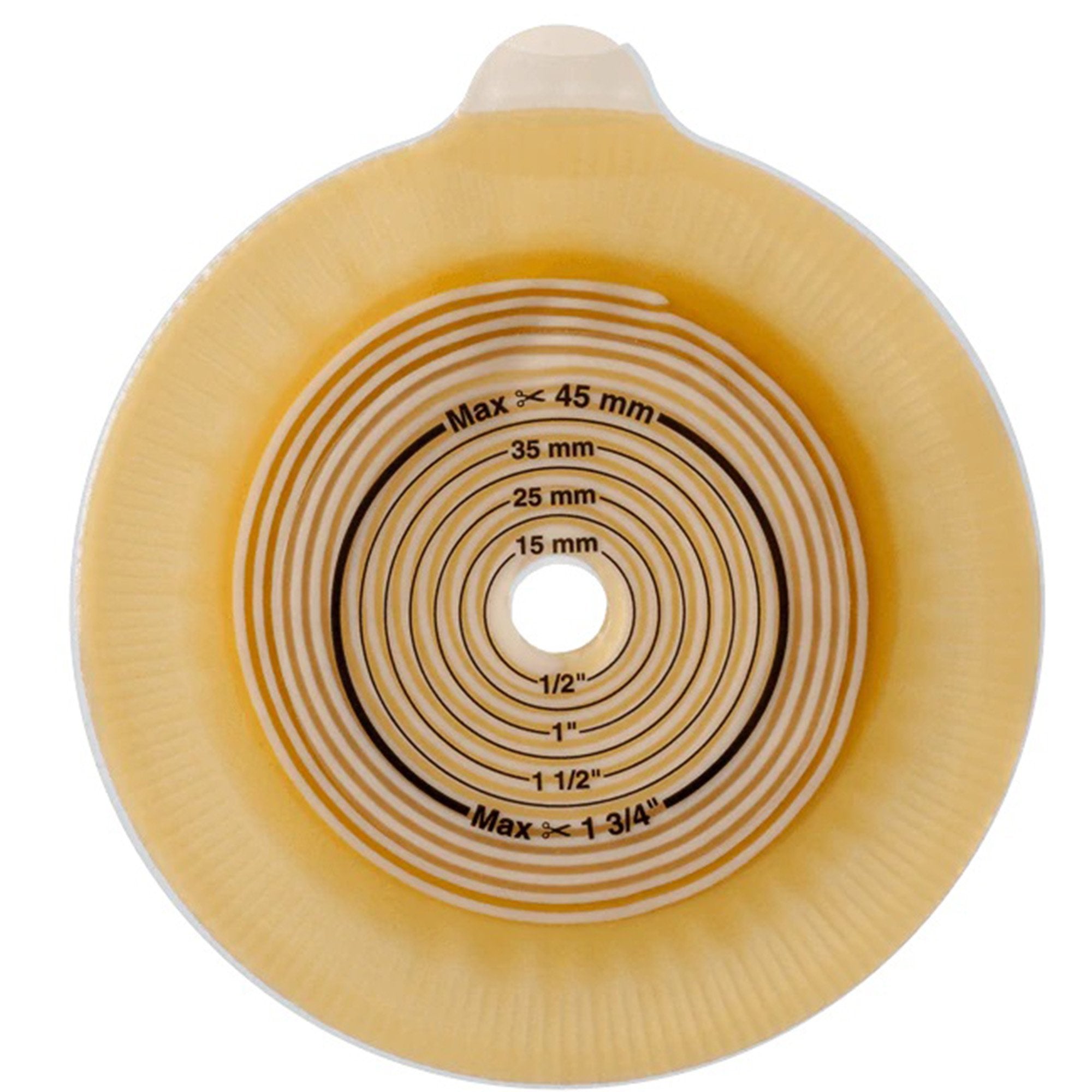 Ostomy Barrier Assura2 Trim to Fit, Extended Wear Silicone Based Adhesive 60 mm Flange Blue Code System Synthetic Resin 3/8 to 2 1/4 Inch Opening