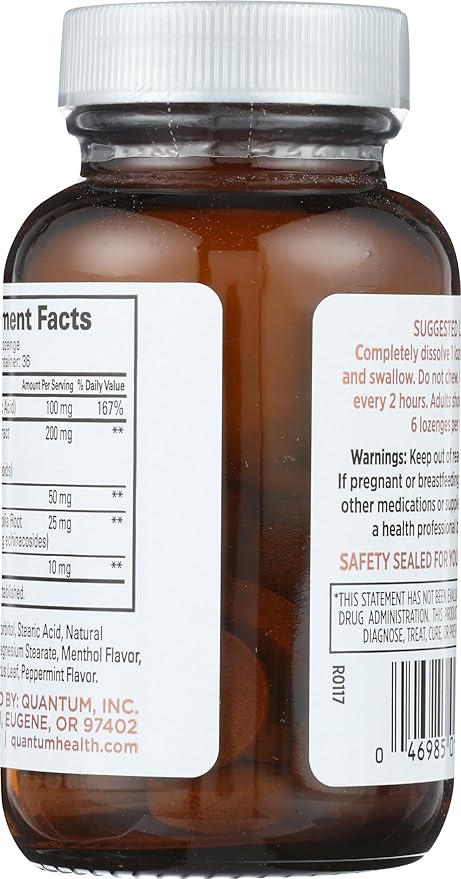 quantum elderberry lozenges raspberry 36 lozenges