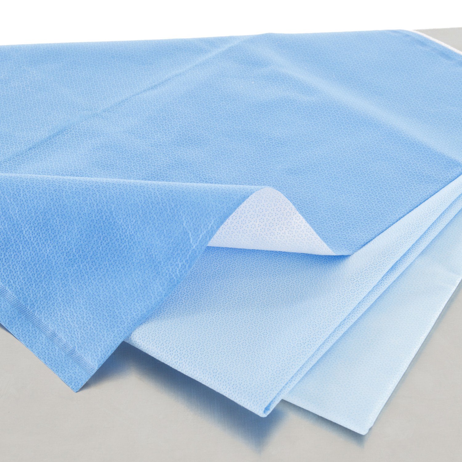 QUICK CHECK* H200 Sterilization Wrap White / Blue 12 X 12 Inch Dual Layer SMS Polypropylene Steam / EO Gas / Hydrogen Peroxide