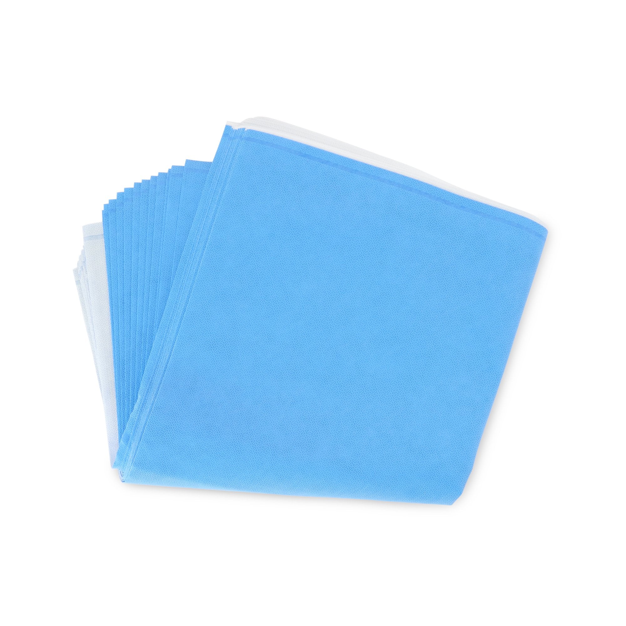 QUICK CHECK* H500 Sterilization Wrap White / Blue 36 X 36 Inch Dual Layer SMS Polypropylene Steam / EO Gas / Hydrogen Peroxide