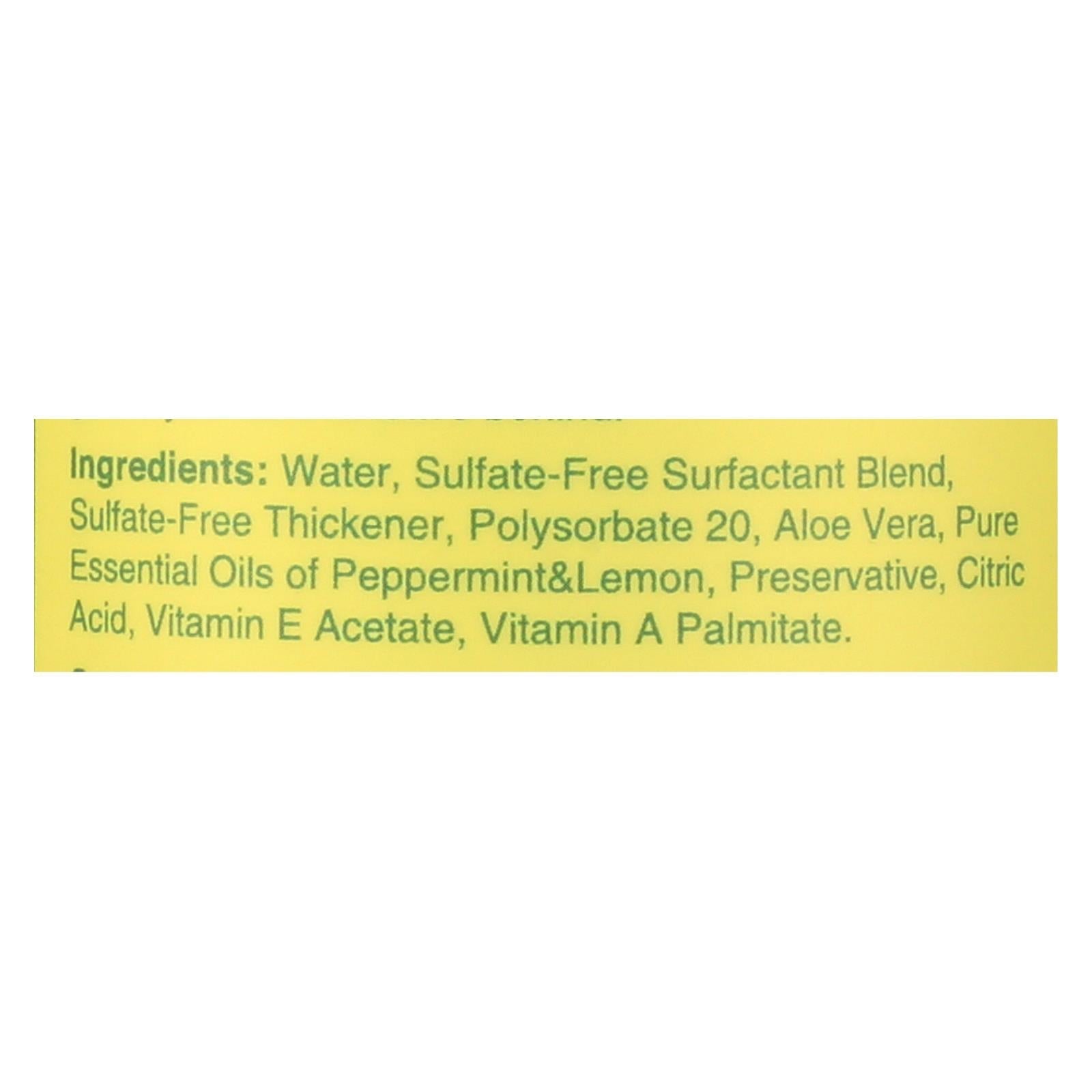 rebel green hand soap peppermint lemon case of 4 16 9 fl oz