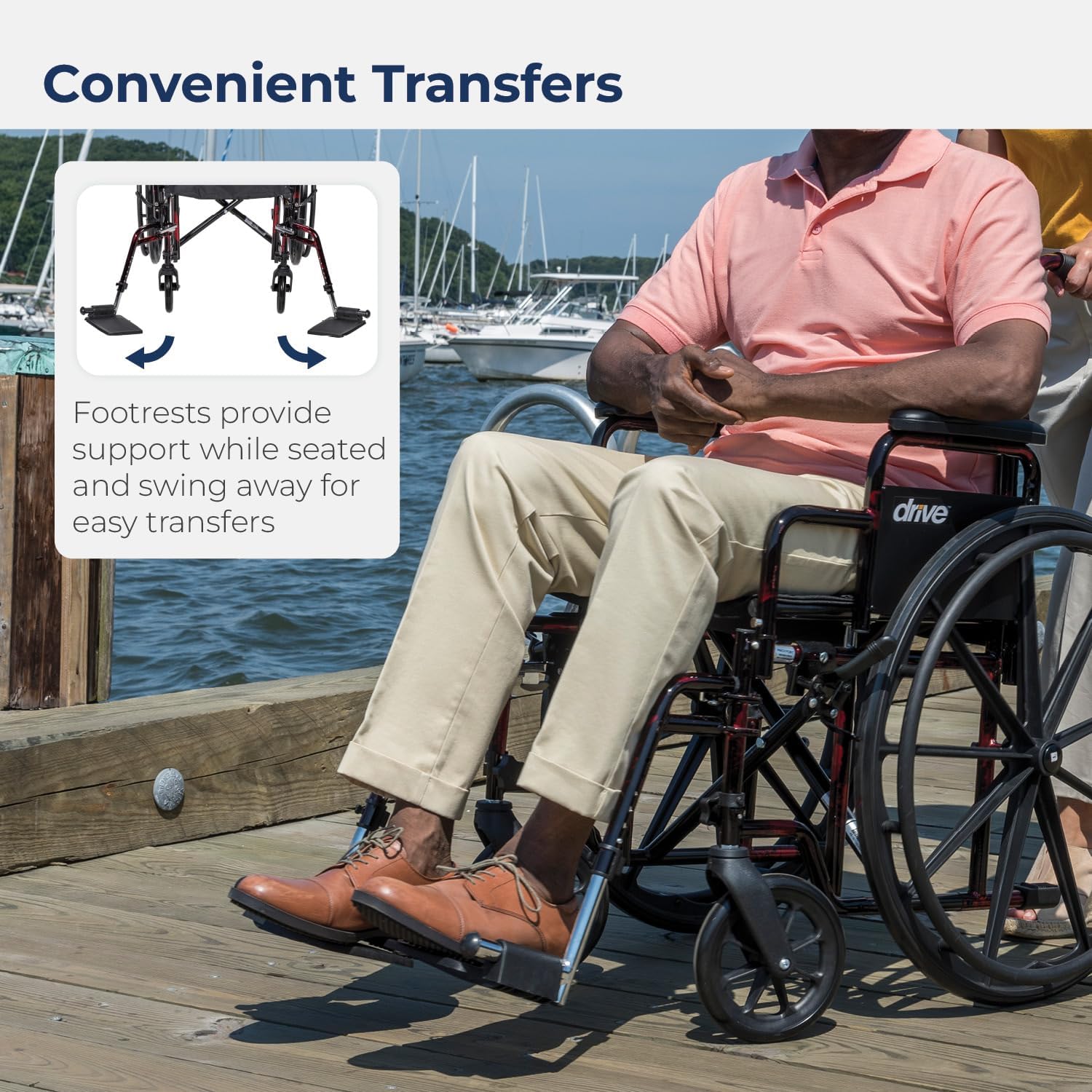 rebel lightweight wheelchair by drive medical