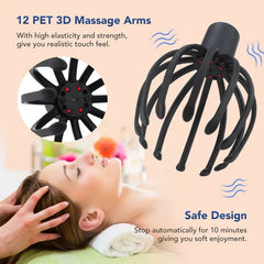relieve tension stress with this electric head massager octopus scratcher perfect for deep relaxation fatigue relief