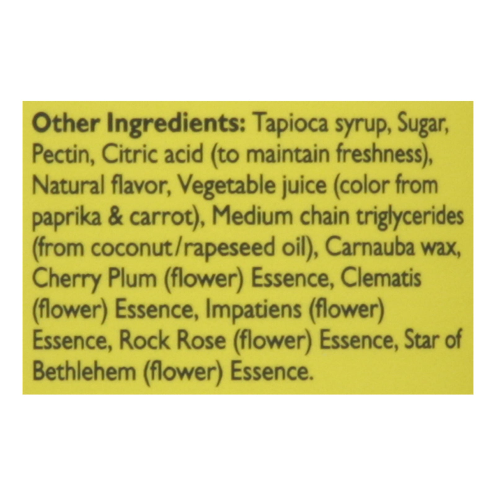 rescue mood stress support gummy orange 1 each 60 count