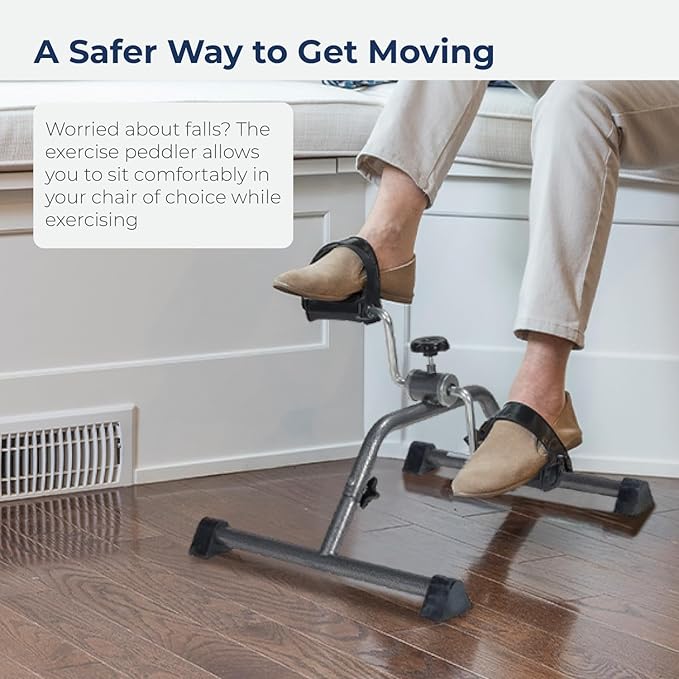 resistive pedal exerciser silver vein knocked down