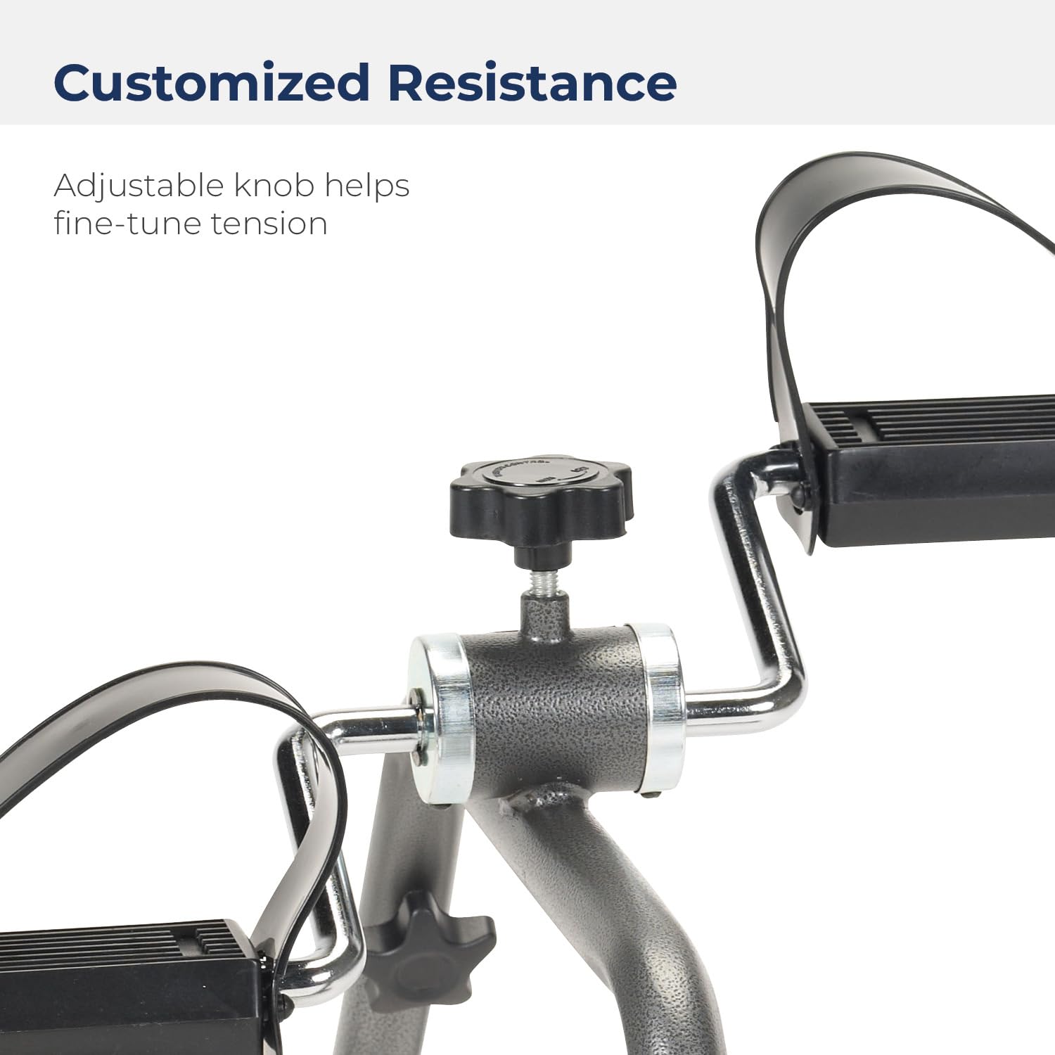 resistive pedal exerciser silver vein knocked down