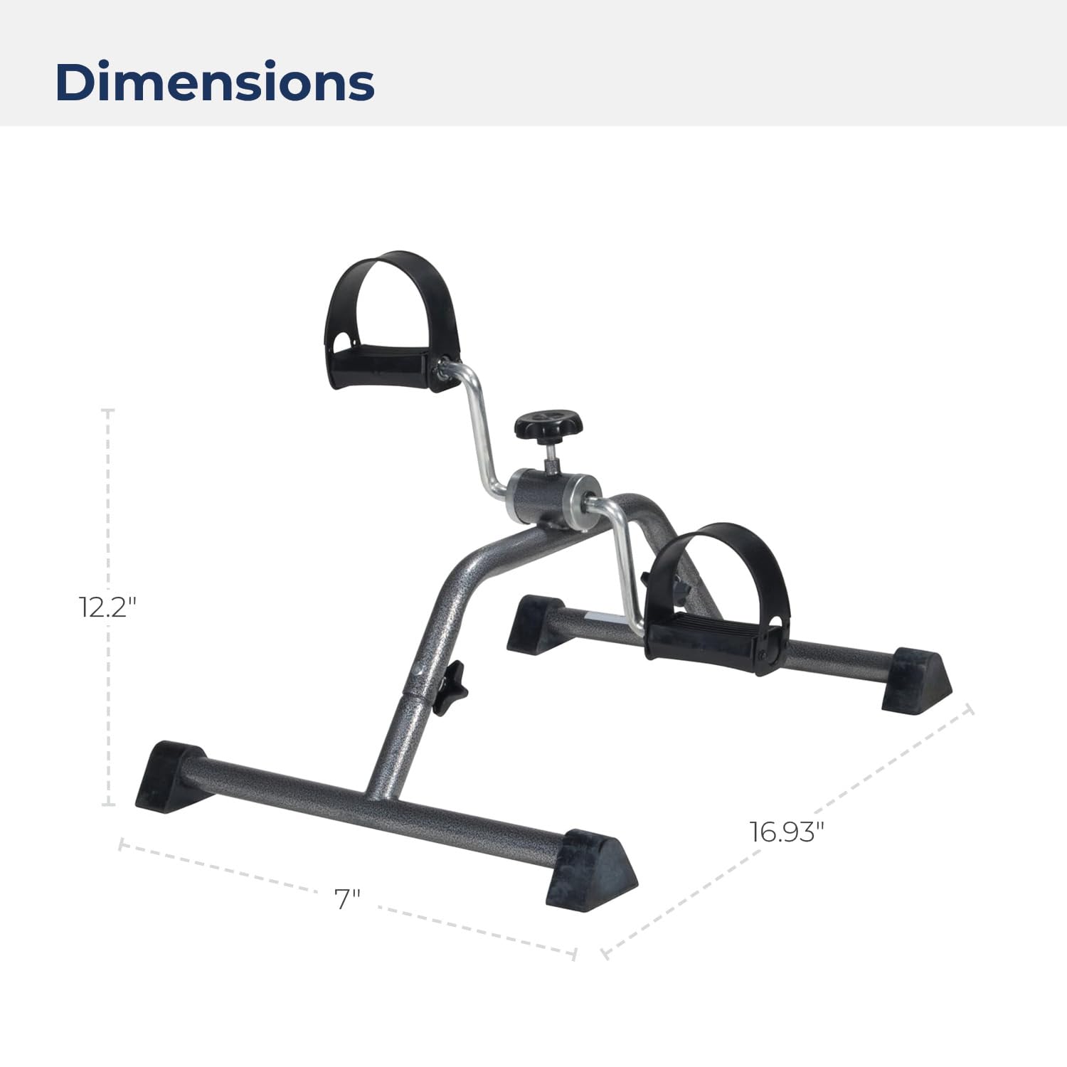 resistive pedal exerciser silver vein knocked down