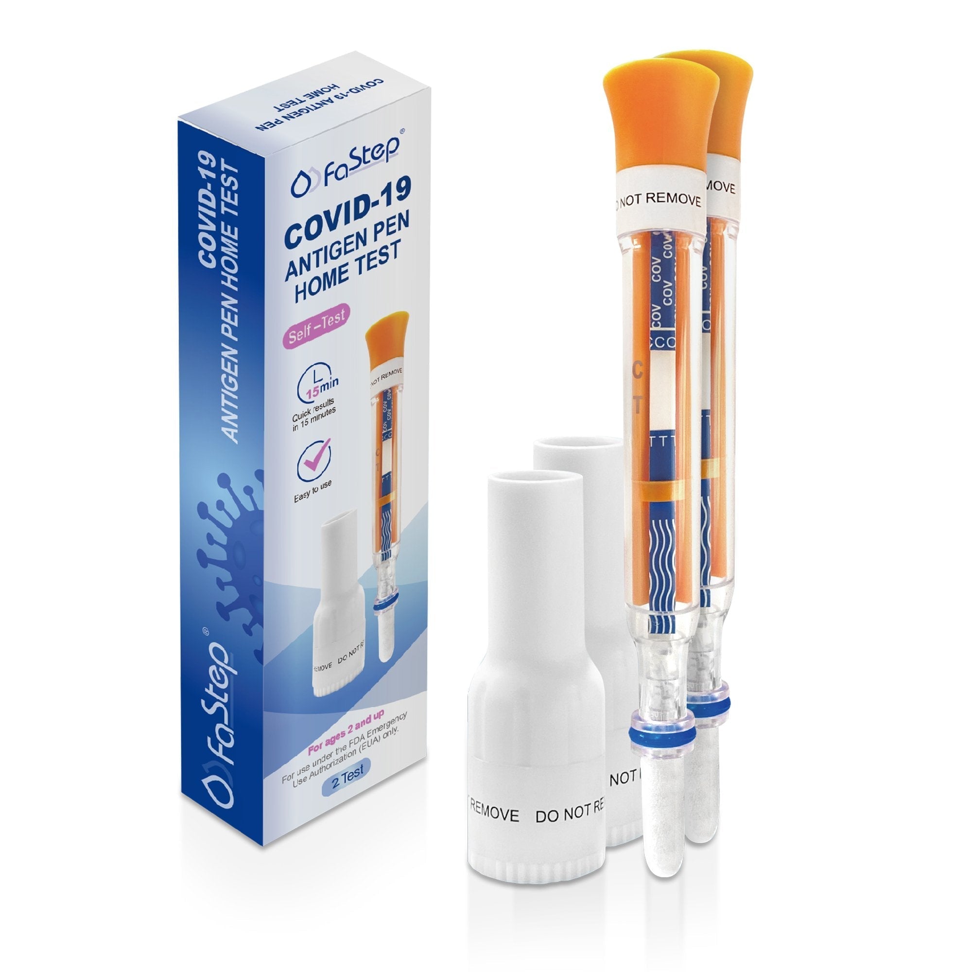 Respiratory Test Kit FaStep COVID 19 Antigen Pen Test 2 Tests
