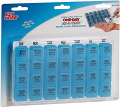 Pill Organizer One-Day-At-A-Time Medium 7 Day 4 Dose
