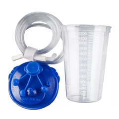 Rigid Suction Canister Kit Medi Vac Guardian 1200 mL Sealing Lid