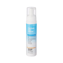 Rinse Free Antimicrobial Body Wash Secura Total Body Foaming 8.5 oz. Pump Bottle Scented