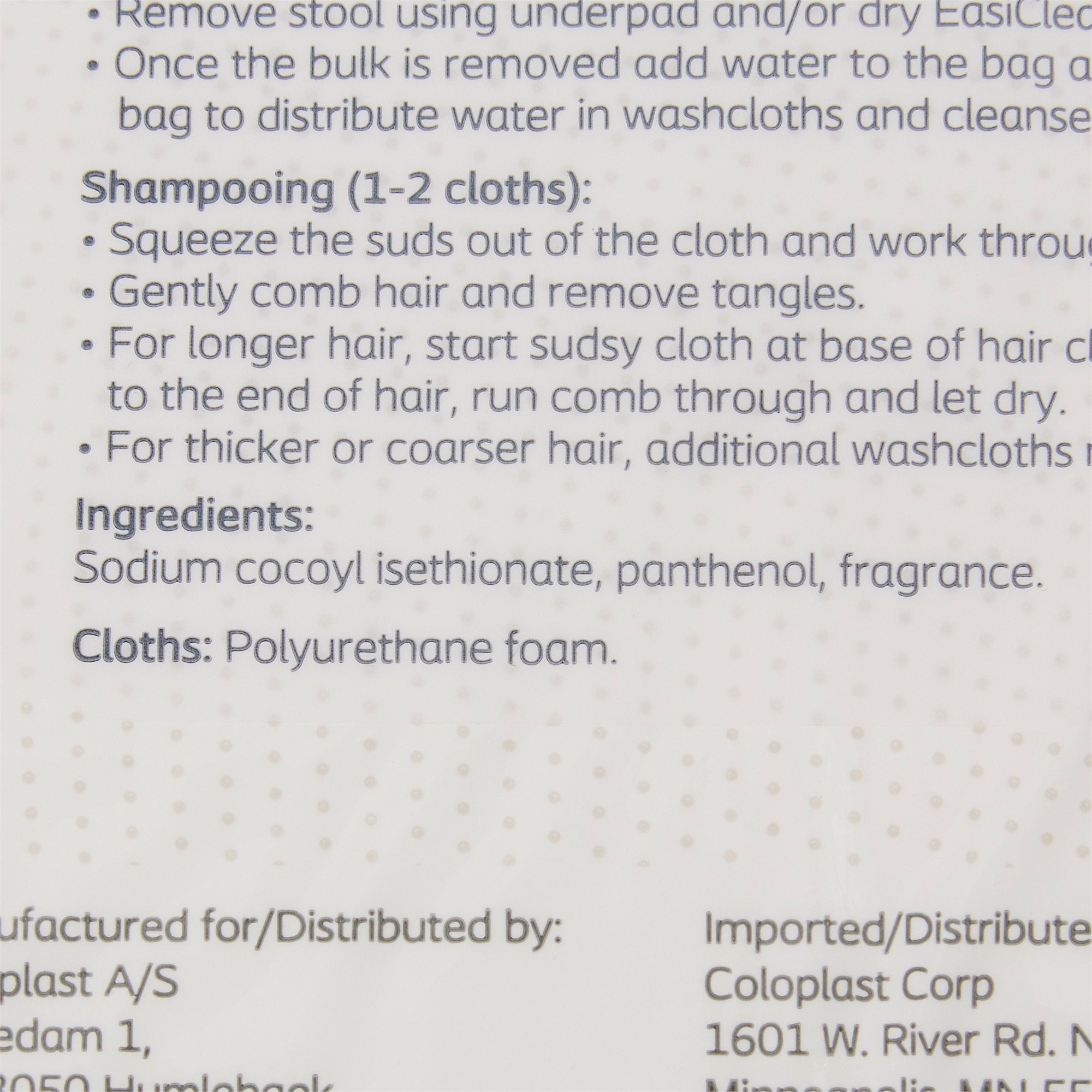 rinse free bath wipe bedside care easicleanse soft pack scented 30 count packaging type case